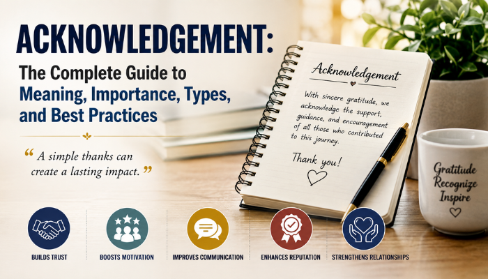 acknowledgement